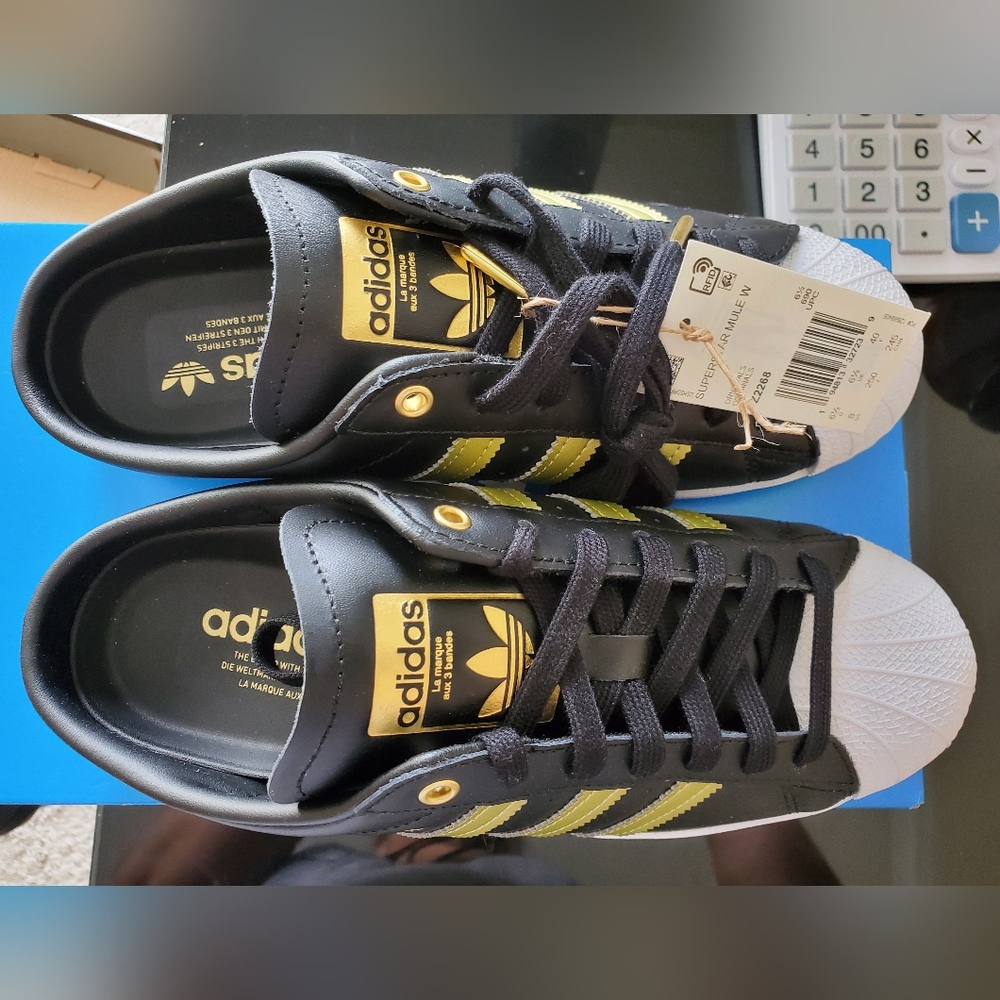 Original new with tag Adidas Superstar Mule W- Size 8